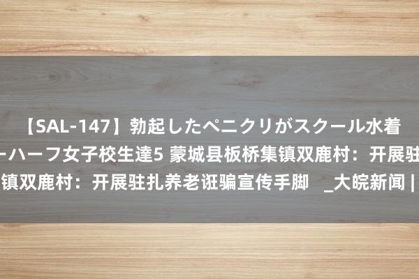 【SAL-147】勃起したペニクリがスクール水着を圧迫してしまうニューハーフ女子校生達5 蒙城县板桥集镇双鹿村：开展驻扎养老诳骗宣传手脚   _大皖新闻 | 安徽网