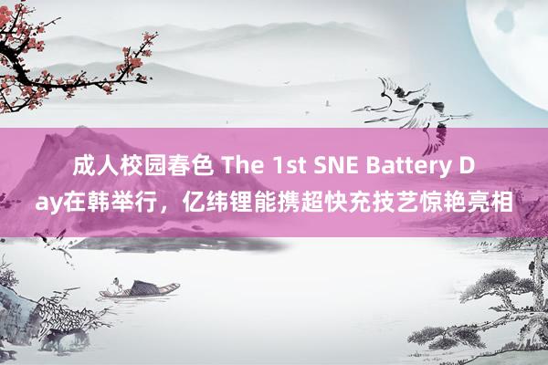 成人校园春色 The 1st SNE Battery Day在韩举行，亿纬锂能携超快充技艺惊艳亮相