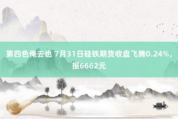 第四色俺去也 7月31日硅铁期货收盘飞腾0.24%，报6662元