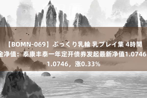 【BOMN-069】ぷっくり乳輪 乳プレイ集 4時間 8月2日基金净值：泰康丰泰一年定开债券发起最新净值1.0746，涨0.33%