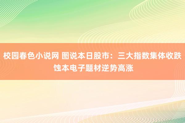 校园春色小说网 图说本日股市：三大指数集体收跌 蚀本电子题材逆势高涨