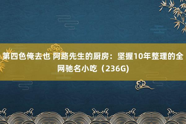 第四色俺去也 阿路先生的厨房：坚握10年整理的全网驰名小吃（236G)