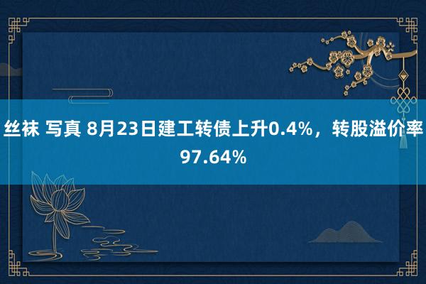 丝袜 写真 8月23日建工转债上升0.4%，转股溢价率97.64%