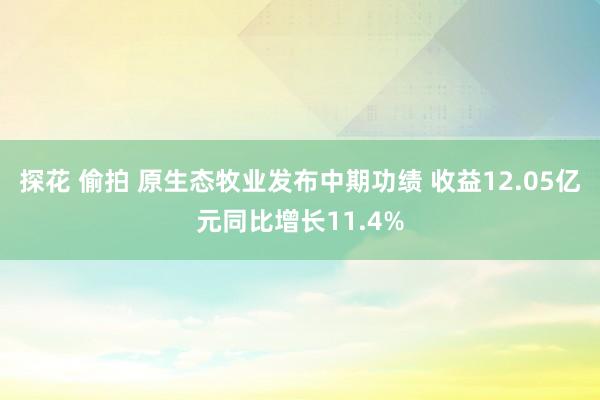 探花 偷拍 原生态牧业发布中期功绩 收益12.05亿元同比增长11.4%